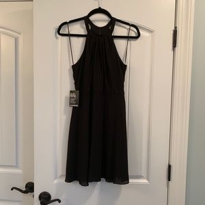 Express black halter dress
